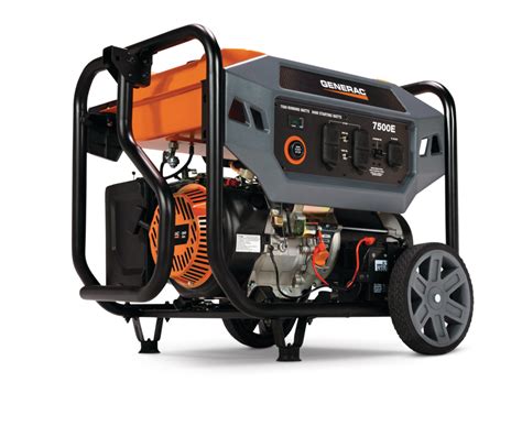 <b>Generac</b> 389cc OHV engine for long engine life and consistent power Hour Meter / Low-oil level shutdown / Covered, circuit breaker outlets for added protection 7. . Generac 7500w9400w open frame generator with electric start